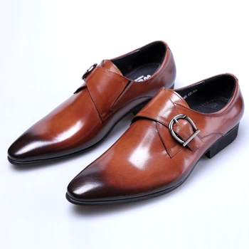  Мъжки Кожени Оксфордские Модела Обувки На Плоска Подметка Класически Бизнес-Големи Размери С Нисък Покрив Мода 2022 Новост