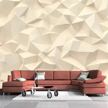  Milofi потребителски големи тапети стенопис модерна и стилна абстрактна триъгълна фонова стена