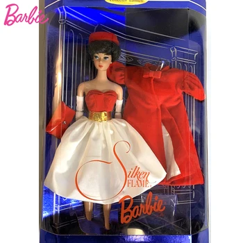  Оригиналната Барби Ретро Коприна Пламък 1997 Специални Черни, Коса Брюнетка, Червени Устни Мода 1/6 Кукли за Момичета Колекционерско Издание Играчки