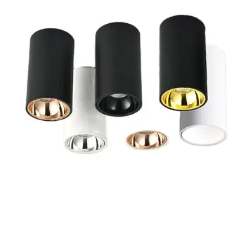  Цилиндър от Хол Кухня Спалня Фоайето Offcer Розово Злато Затемняемые LED плафониери 5 W 10 W 15 W 20 W Тавана лампа