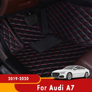  За Audi A7 2019 2020 Автомобилни Постелки За Поръчка Auto Накладки За Краката Автомобилни килими Стайлинг Потребителски Аксесоари
