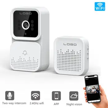  WiFi Видео Вратата, Шпионка Камера Визуален Звънец Монитор за Нощно Виждане Ulooka/Sasha APP Контрол За Сигурността на Дома си В Апартамент