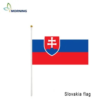  СУТРИН 14 * 21 см обичай печатни знаме на Словакия, встряхивающий флаг