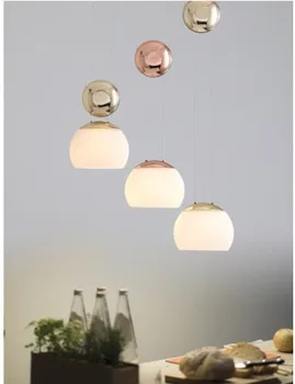  модерна стъклена топка черен окачен лампа, марка, промишлен окачен лампа luzes de teto скандинавски декорация на дома, ventilador de techo