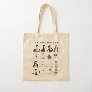  The Many Faces Of Bill Hader For Light с Холщовая чанта, чанта на рамото, ежедневни модна дизайнерска чанта за пазаруване, сгъваема пазарска чанта с принтом