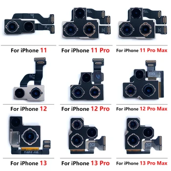  100% Оригинална Протестированная Задната Голяма Задната Камера Модул Гъвкав Кабел за Подмяна Сервизна Част За iPhone 11 12 13 Pro Mini Max