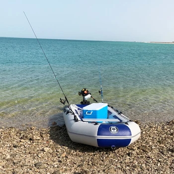  Слънчев Морската 3 Души Преносим 2.3 M PVC Риболовна Лодка дълго носене Сгъваем Надуваем Каяк С Гребла и на Надуваеми