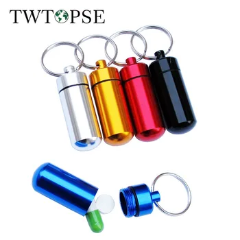  TWTOPSE водоустойчив малка бутилка за лекарства, мини бижу във формата на куршум, ежедневно бутилка за съхранение на лекарства, алуминиева сплав, 3 опаковки