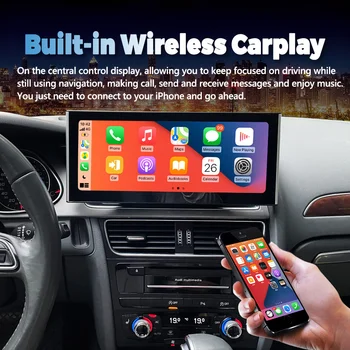 12,3 Инча 1920*720 Qled Екран За AUDI A4 A5 2008-2016 Android 12 Авто Радио Мултимедиен Плейър Стерео GPS Безжична CarPlay