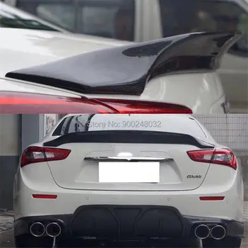  За Maserati Ghibli 3,0 T S Q4 2014-2016 От Въглеродни Влакна, Заден Спойлер, Крило На Багажника За Устни Капака На Багажника Автомобилен Стайлинг