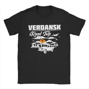  Warzone Verdansk Road Trip Мъжка Тениска Fun Game Тениски С Къс Ръкав И Кръгла Яка Тениска От чист Памук Блузи Летни