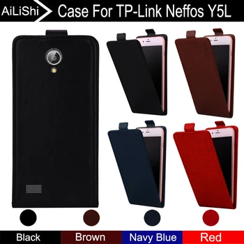  AiLiShi За TP-Link Neffos Y5L Калъф Нагоре и Надолу Вертикална Телефон Флип Кожен Калъф TP-Link Y5L Аксесоари За Телефони, 4 Цвята за Проследяване