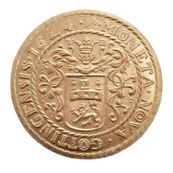  1624 Полша Старинни Позлатени Монети Копие На Домашен Интериор Монета Магически Предмети С Колекционерска Стойност На Монетата Монети За Късмет Монети Коледни Подаръци