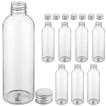  8шт Прозрачни Прозрачни Празни Бутилки на Едро Прозрачни Бутилки на Едро за Парти за Опаковане на Фурна
