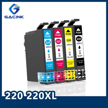  GACINK 220 220XL T220 Съвместим мастило касета за Epson XP-320 XP-420 XP-424 WF-2630 WF-2650 WF-2660 WF-2750 WF-2760 (Америка)