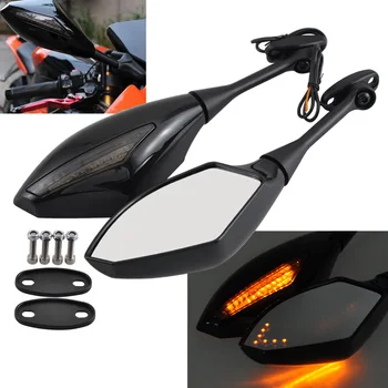  Мотоциклети LED Мигачи за Обратно виждане Определяне На Обтекател на Страничните Огледала, Подходящи За Honda CBR600RR CBR1000RR CBR300R CBR600F CBR600