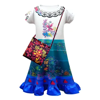  Нов Детски костюм за изяви на Ден за защита на децата, рокля с къс ръкав за момичета, пола, за Cosplay, 3, 4, 5, 6, 7, 8, 9, 10 години