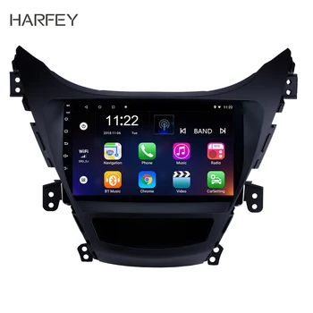  Harfey Android 10,0 9 инча За 2011 2012 2013 Hyundai Elantra С DVD плейър ТЕЛЕВИЗИЯ автомобилен мултимедиен плеър