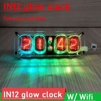  Часовници с лампа с нажежаема жичка IN12 с образователен инструмент в мрежата Wi-Fi ESP8266 4-битов вградени led RGB-led време на светене IN12B IN12A