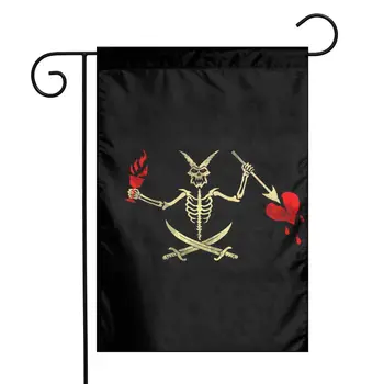  Пират Рибен Флаг 12*18 инча Градински Флаг