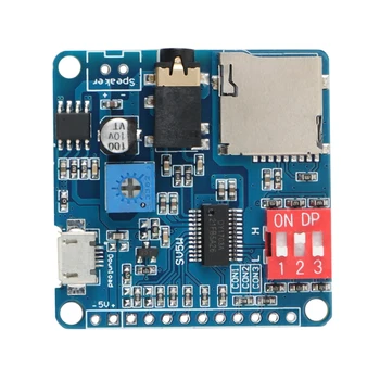  Модул за Възпроизвеждане на Глас MP3-Плейър UART I/O Триггерный Усилвател Клас D 5 W 8 М Паметта DY-SV8F Флаш Карта SD/TF За Arduino