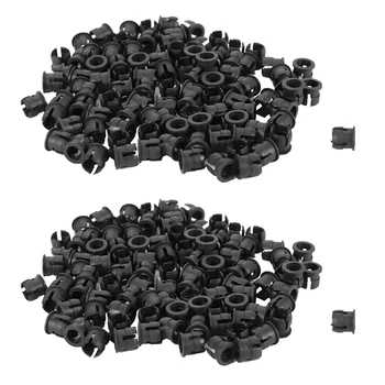  200 Броя Черни Пластмасови 5 мм Led за Притежателите на Закрепване на Панела на дисплея