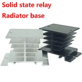  1 бр. solid state Relay радиатор SSR, Алуминиев Радиатор за Разсейване на топлината, Черно, Бяло, Подходящи За реле SSR 10A-120A