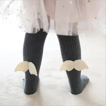  Нови есенно-зимни сладки бебешки чорапогащник с крила, чорапогащи за момичета, детски гамаши от 6 месеца до 6 години
