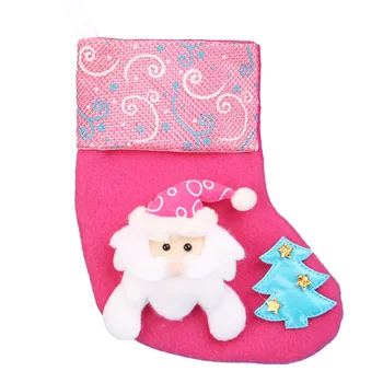  Детски Коледни Чорапи, Чорапи с Снеговиком Дядо Лосове Мечка Печат на Коледни Бонбони Коледен Подарък Чанта Коледно Дърво за Украса