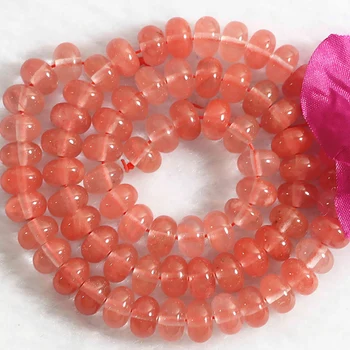  Висококачествен розов диня турмалин себе си-скъпоценен камък crystal 4x6 мм, 5x8 мм abacus rondelle за жени сам свободни мъниста 15