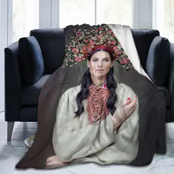  Украса спални украински момичета, топло одеяло с 3D принтиране, одеало, климатик, чаршаф, домашен текстил, детски подарък