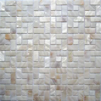  Мозайка плочки от естествен седеф за декорация на дома, с капак и стенни плочки за баня, 1 квадратен метър/лот AL104