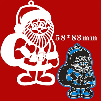  Метални Печати Дядо Коледа дава подаръци на 2020 година Нови Шаблони САМ Хартиени Картички за Scrapbooking Производство на Нови Занаяти, Накити 58*83 м