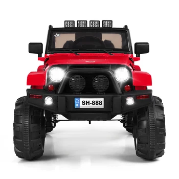  12V Електрически Детска Играчка Камион за каране на автомобила си с MP3 Светодиодни лампи Bluetooth Control Подаръци