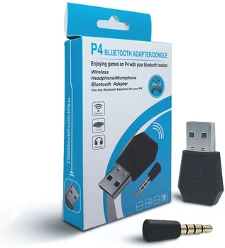  Адаптер Ключ на Син зъб USB 4.0 Безжична Мини Микрофон Аудио Адаптер е Приемник Съвместим с PS4 Playstation A2DP HFP HSP
