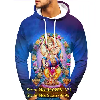  Мода Хиндуистки Бог Господ Шива Hoody 2022 Индия Бог 3D Печатни Мъжки Hoody Унисекс Пуловер Ежедневни Ризи