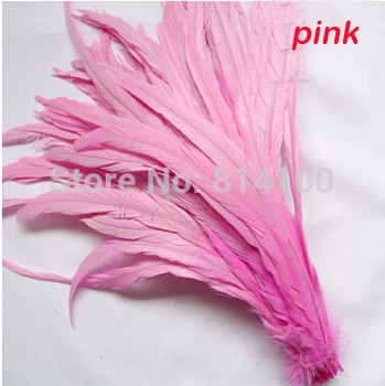  Перо от петушиного опашката Розов Цвят, дрехи от пера 