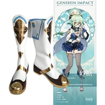  Играта Genshin Impact Sucrose Cosplay Обувки Хелоуин Вечерни Модни Обувки По Поръчка
