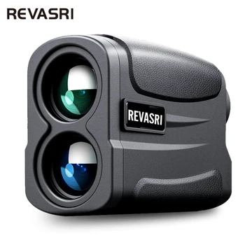 Лазерен далекомер REVASRI 1000 М, захранван с батерии, Вибрация Заключване на наклона и флагштока за игра на голф, Лов, Стрелба