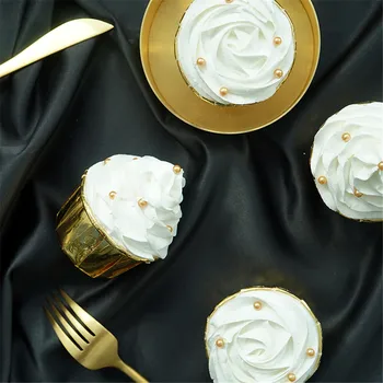  изкуствена фалшива чаша за торта bakeshop фурна Кафенета, пекарна, магазин за торти декор на магазина златна сребърна роза имитация на цветето модел торта