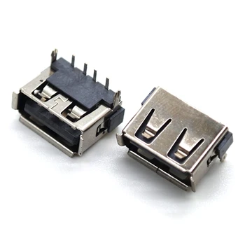  30 бр a / f-10.0 кратък корпус отзад на 2-пинов фиксиран 4-пинов 6,3 h тяло потопяема железен корпус черен лепило A-тип женски основен USB конектор