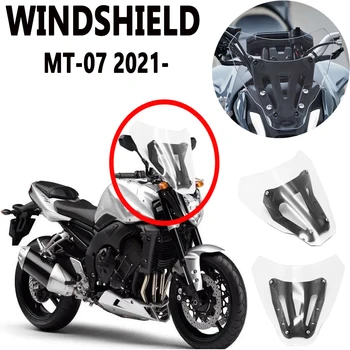  НОВО Спортно Предното стъкло, Дефлектор на Въздушния Вятър + скоба За YAMAHA MT-07 MT 07 MT07 2021 2022, Предния Екран Мотоциклет