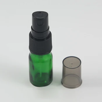  Продажба на добре малки зелени стъклени опаковки стъклени опаковки на парфюм 5 ml с пластмасова помпа