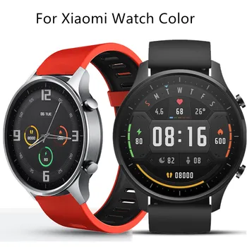  22 мм Силикон Каишка За Часовник Xiaomi Watch Цветен Каишка Спортен Взаимозаменяеми Гривна За Huawei Watch 3/GT 2 46 мм/GT 2 Pro Гривна