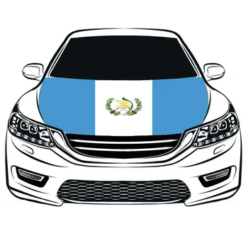  Банер на Капака на една кола, Гватемала, национално знаме на Германия върху капака на предния Капак на колата, Знаме да развие, 100% ликра,