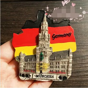  Гореща Продажбите на най-Новата Поща, Изнесени в Мюнхен, Европа, Германия Туристически Пейзаж Паметник Хладилник Sticke Home Decor