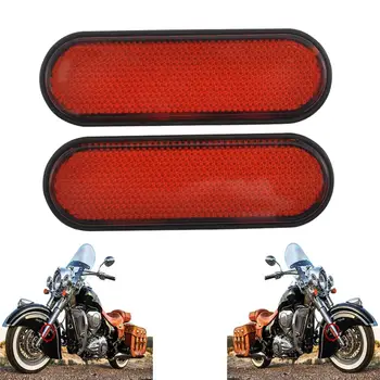  Универсална Червена вилката Рефлектори за Краката Стикер, подходящ за Мотоциклет Harley Honda, Yamaha, Suzuki, Triumph