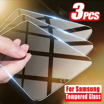  3 Бр. Пълно Лепкава Закалено Стъкло За Samsung Galaxy S21 S22 Plus A12 A22 A32 A42 A52 A72 A20S M13 М31 S22 Plus Защитно фолио за екрана