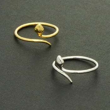  Модни змеиные пръстен, гладки малки змеиные пръстени за жени