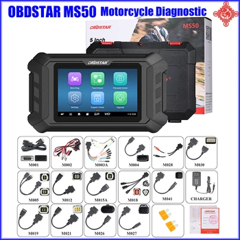  OBDSTAR MS50 Стандартна 5-Инчов Интелигентен Инструмент за Диагностика на Мотоциклети Автоматичен Скенер OBD2 WiFi Свързаност с Автоматично Сканиране